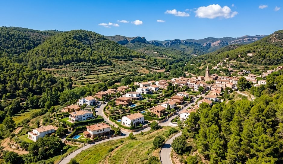 Vista del entorno natural de La Palma de Cervelló